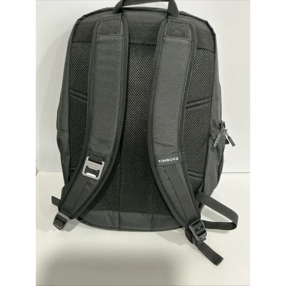 Timbuk2 Parkside Eco Laptop Backpack,  Black Travel, Spectrum Logo, 384-3
